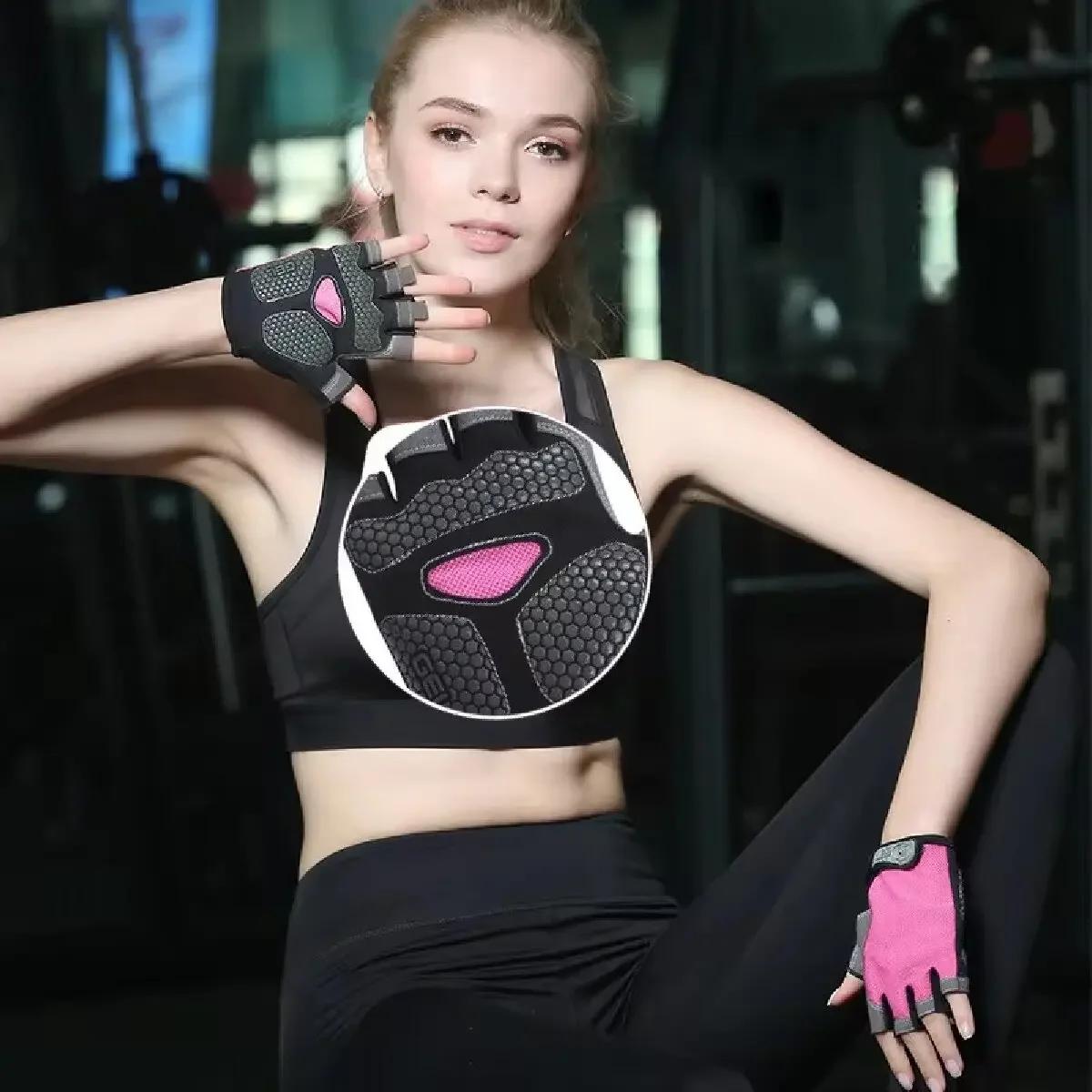 Professionnel salle de sport Fitness respirant anti-dérapant femmes hommes demi doigt été pêche cycl