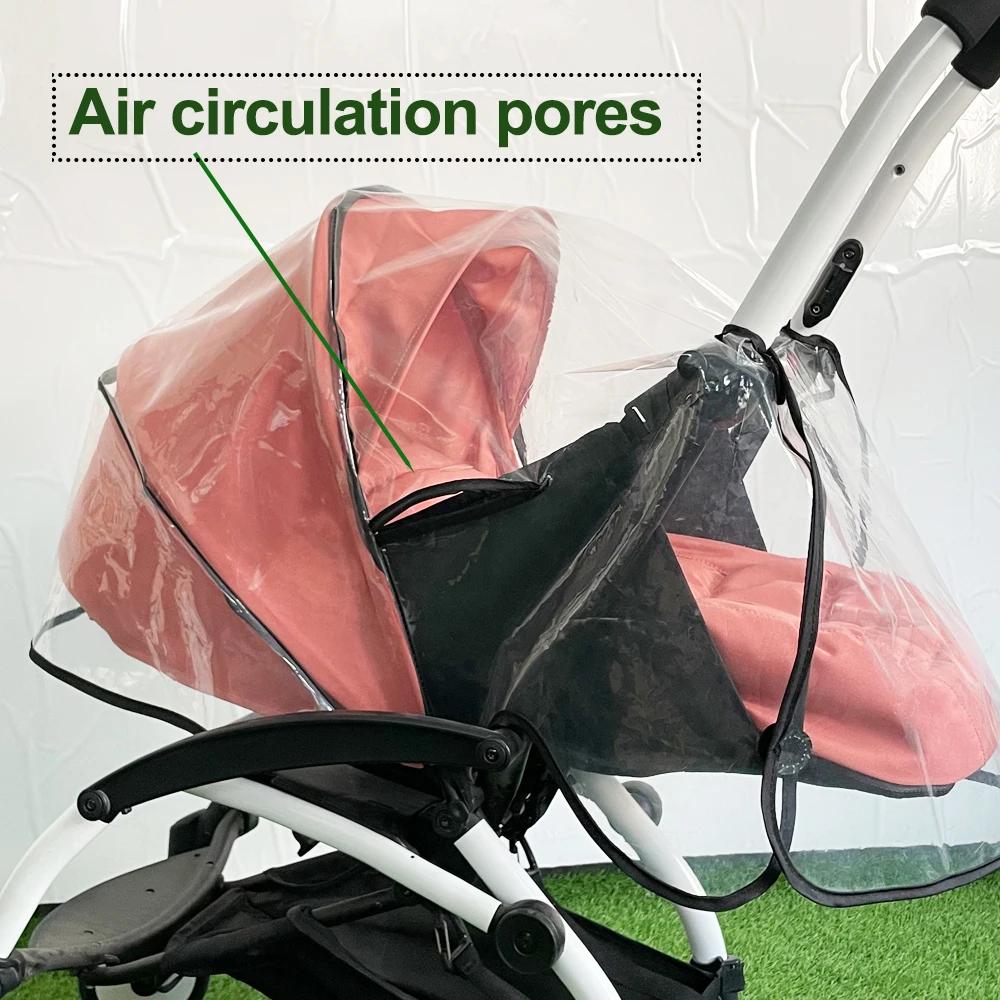 Housse de pluie EVA étanche pour poussette Yoyo - Accessoire bébé compatible Yoyo2 Yoya nest