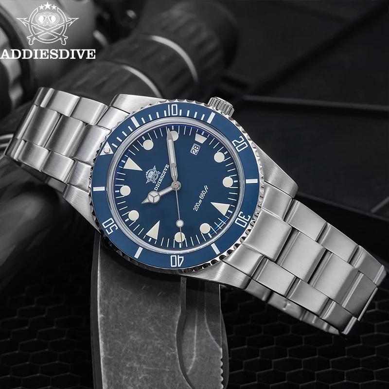 ADDIESDIVE montre analogique de luxe pour hommes BGW9 lunette en céramique lumineuse bulle miroir ve