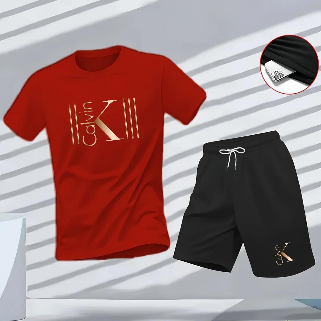 "2025 T-shirt imprimé à motif de sport respirant pour hommes T-shirt à manches courtes à la mode déc