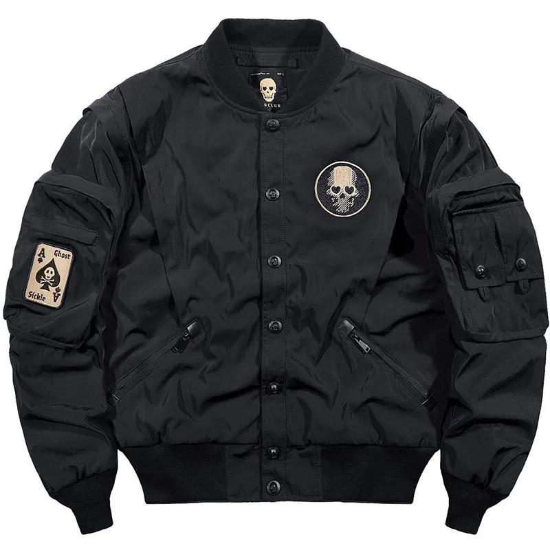 Veste de pilote Vintage américaine pour hommes, nouvelle tendance d'automne et de printemps, décontr