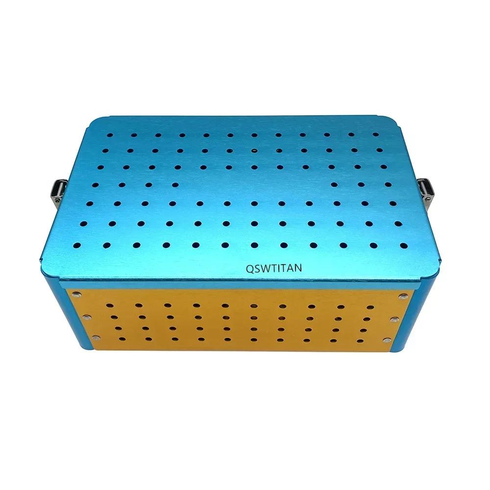 Étui de stérilisation en aluminium pour outils d'instruments chirurgicaux dentaires opthalmiques, bo