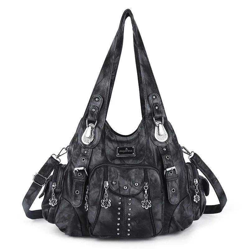 Femmes mode sacs à main femmes sacs à bandoulière en cuir PU sac à main femme sacoche grande capacit