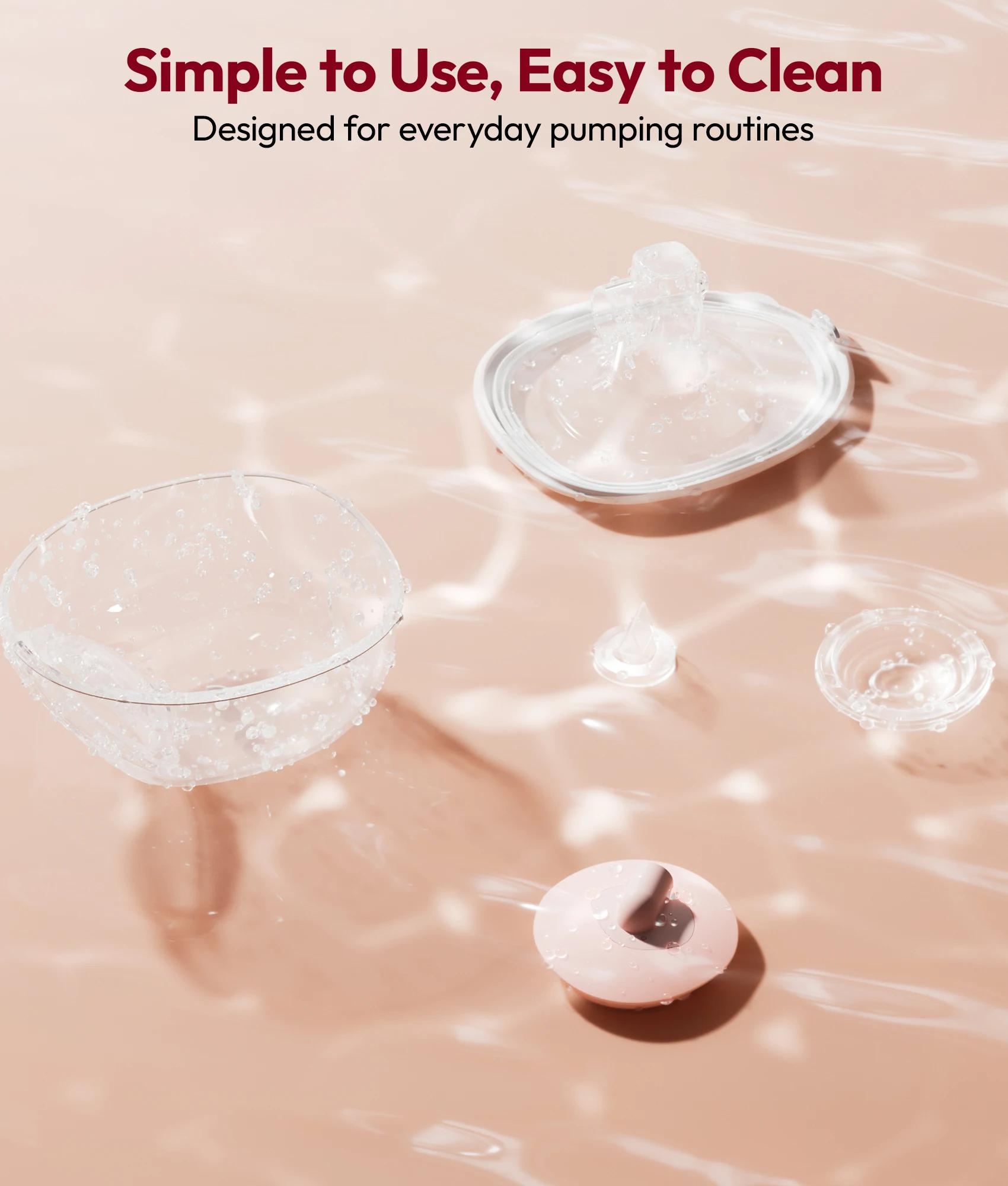 Tire-lait électrique NCVI, avec tasses portables, 4 modes, 9 niveaux, silencieux et rechargeable pou