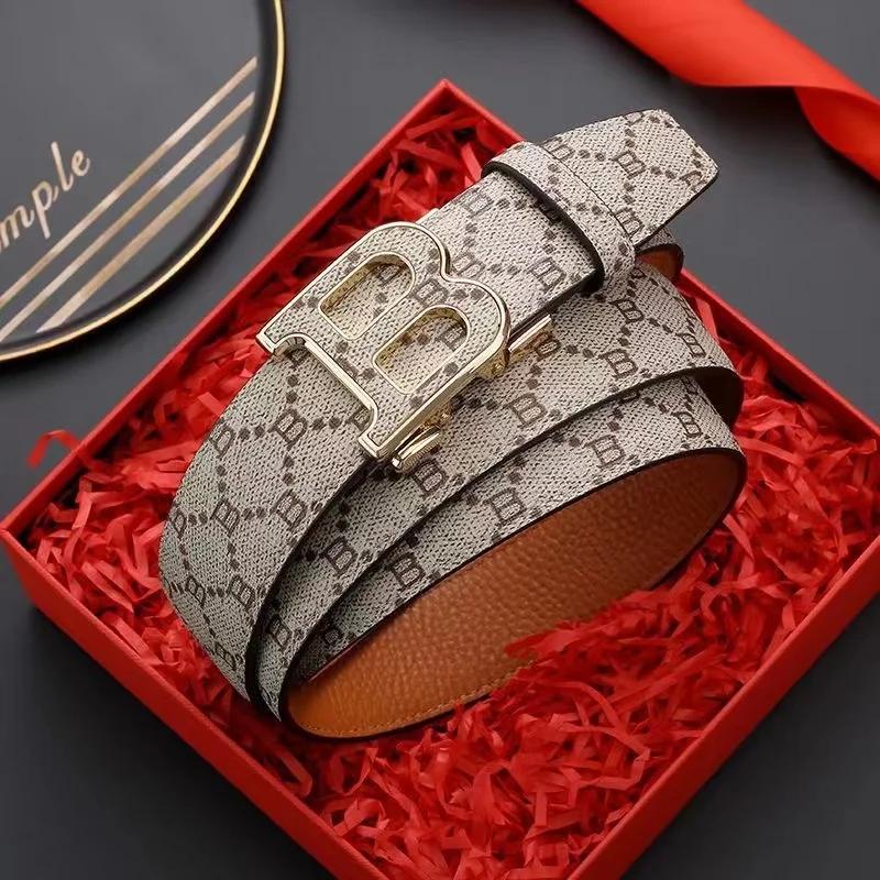 Nouvelle marque de luxe hommes ceinture mode affaires alliage aiguille boucle hommes ceinture boucle