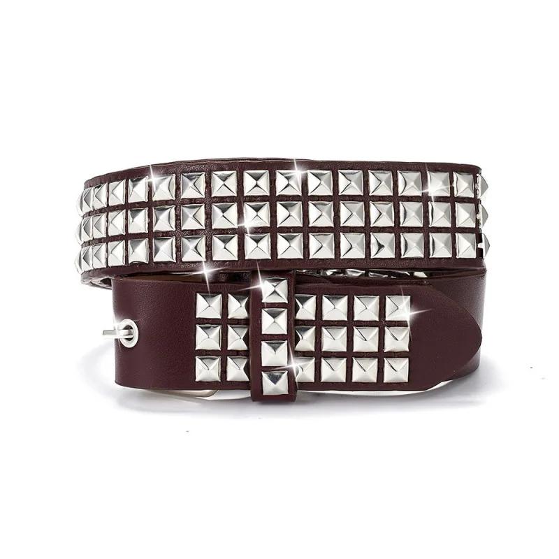 Ceinture cloutée punk pour hommes et femmes, ceinture décorative spéciale tendance et polyvalente in
