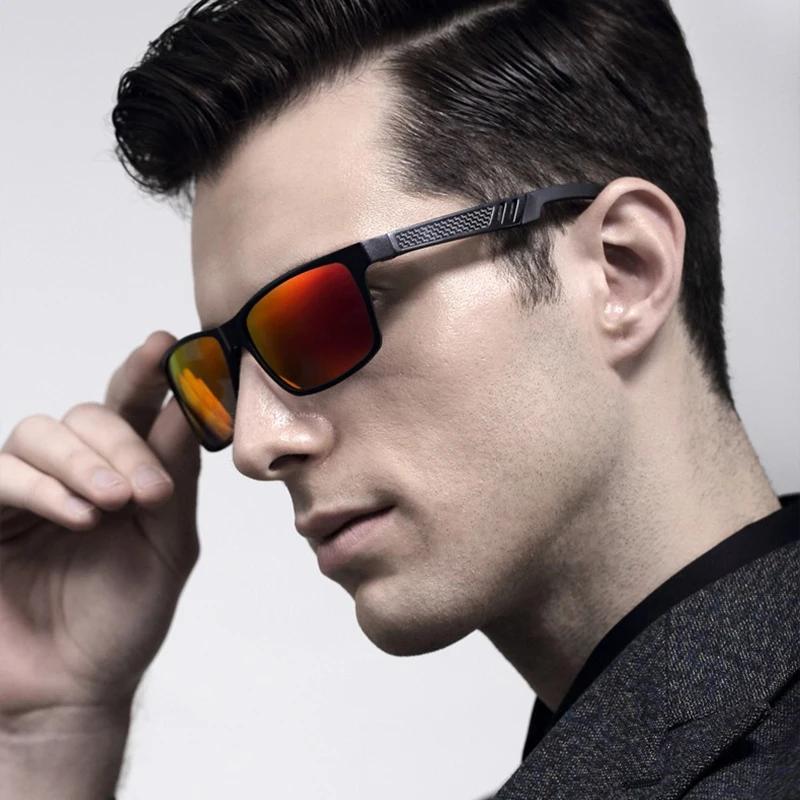 VEITHDIA-Lunettes de soleil polarisées en aluminium pour homme, verres miroir, UV400, sport, pêche e