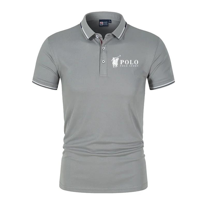 Polo d'été premium pour homme, séchage rapide, respirant, décontracté, mode business, sport, manches