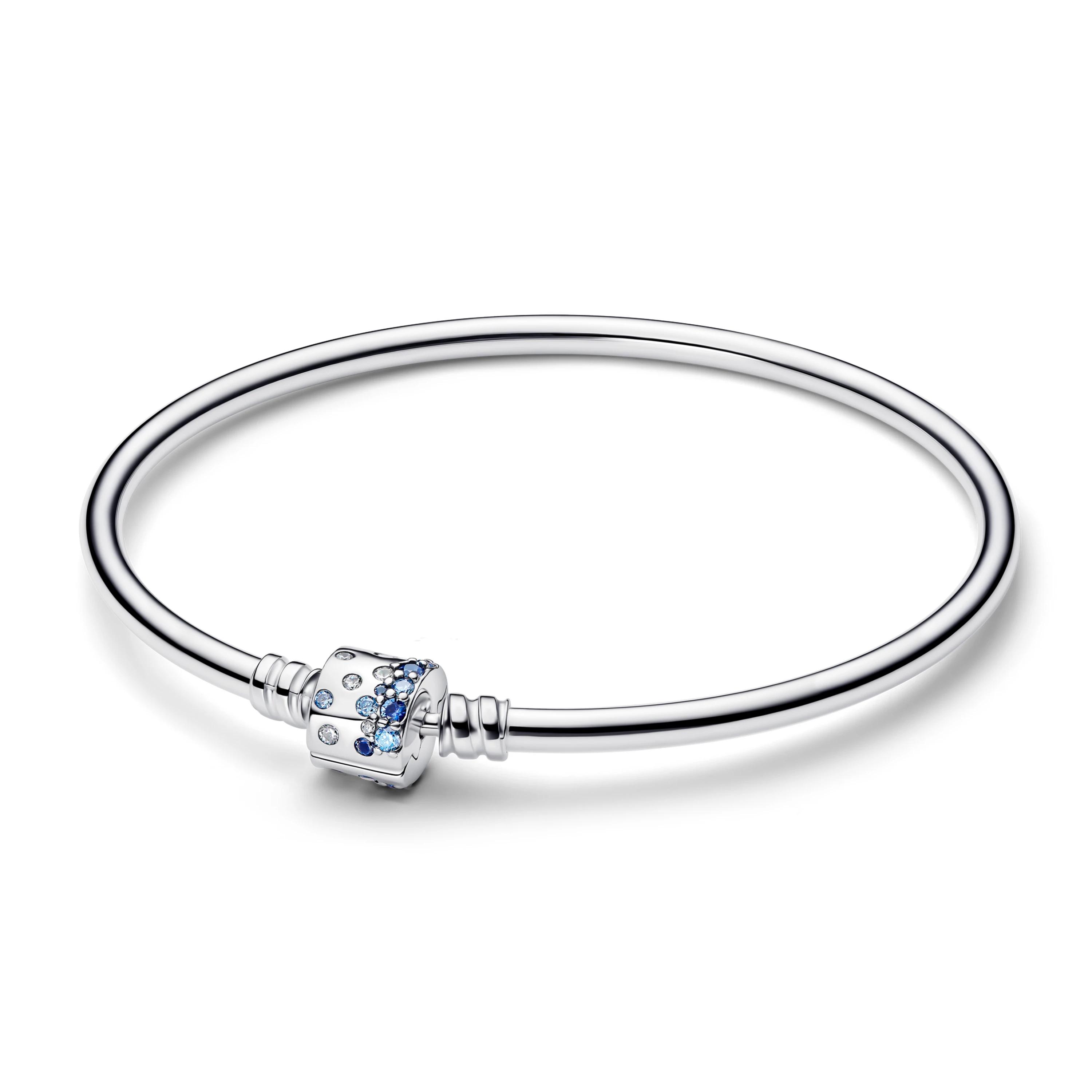 Bracelet en argent sterling 925% de luxe, maille tubulaire ronde en forme de cœur, serti de zircons,