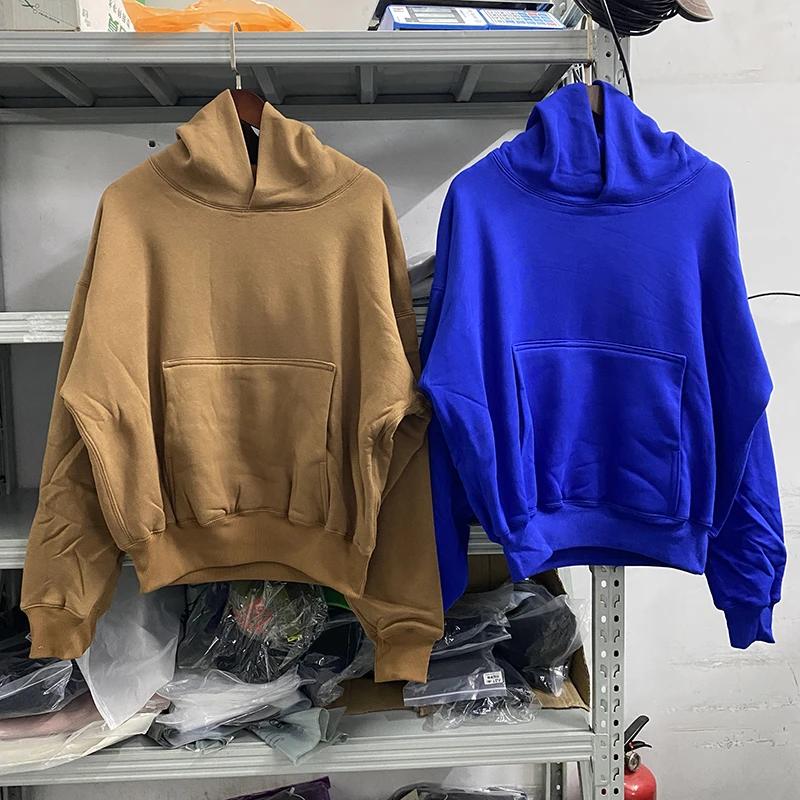 RapFabric Kanye West-Sweat à capuche double couche surdimensionné pour hommes et femmes, pulls décon