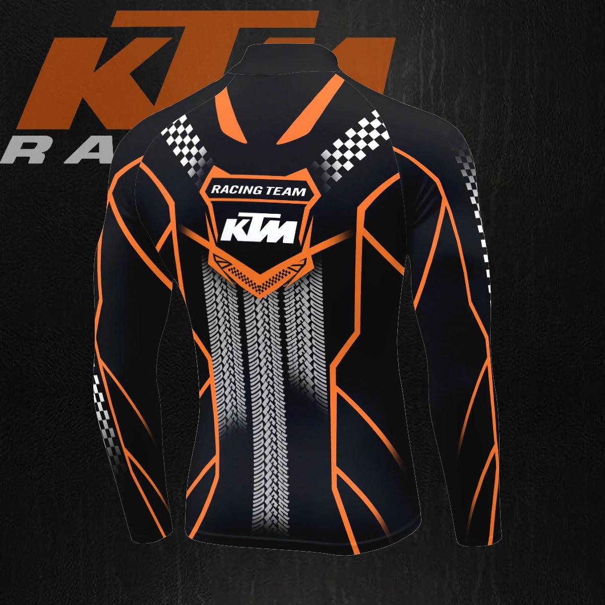 KTM Racing Team Rainbow Track Style Col mi-haut pour homme à manches longues, tendance, multifonctio