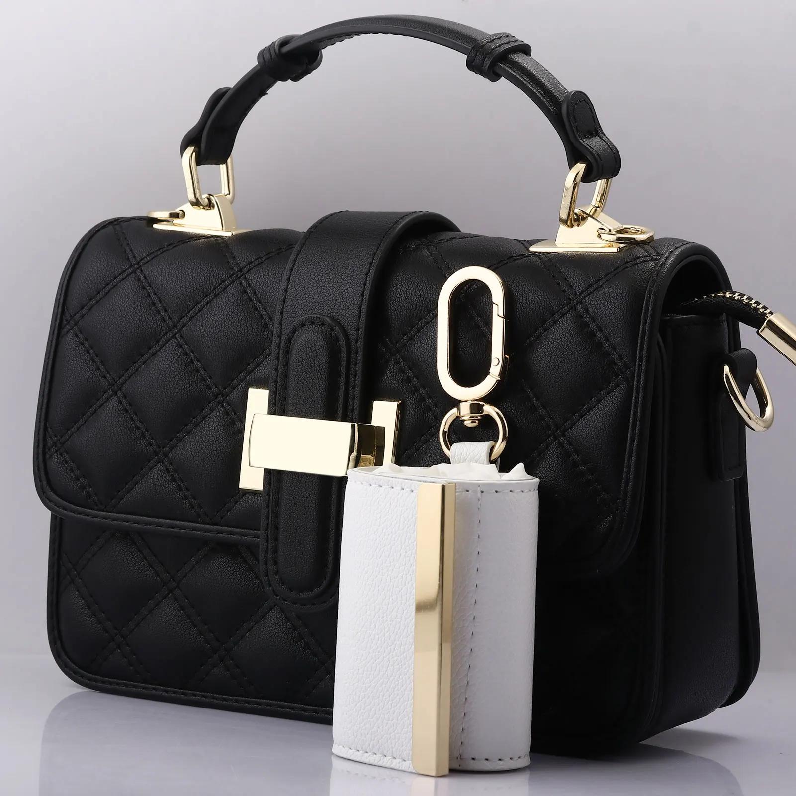 Sac de rangement en tissu Simple et créatif, grande capacité, sac de courses écologique, porte-clés,