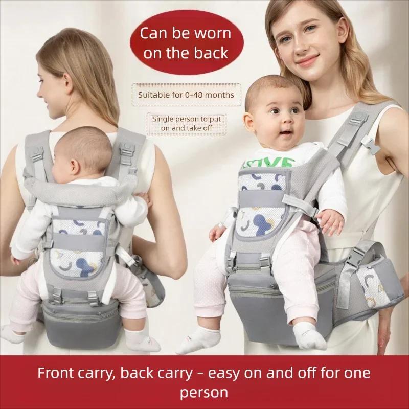 Nouveau Porte-Bébé Ergonomique 2026 pour Nouveau-né, Sac à Dos Porte-Bébé Ergonomique avec Siège de