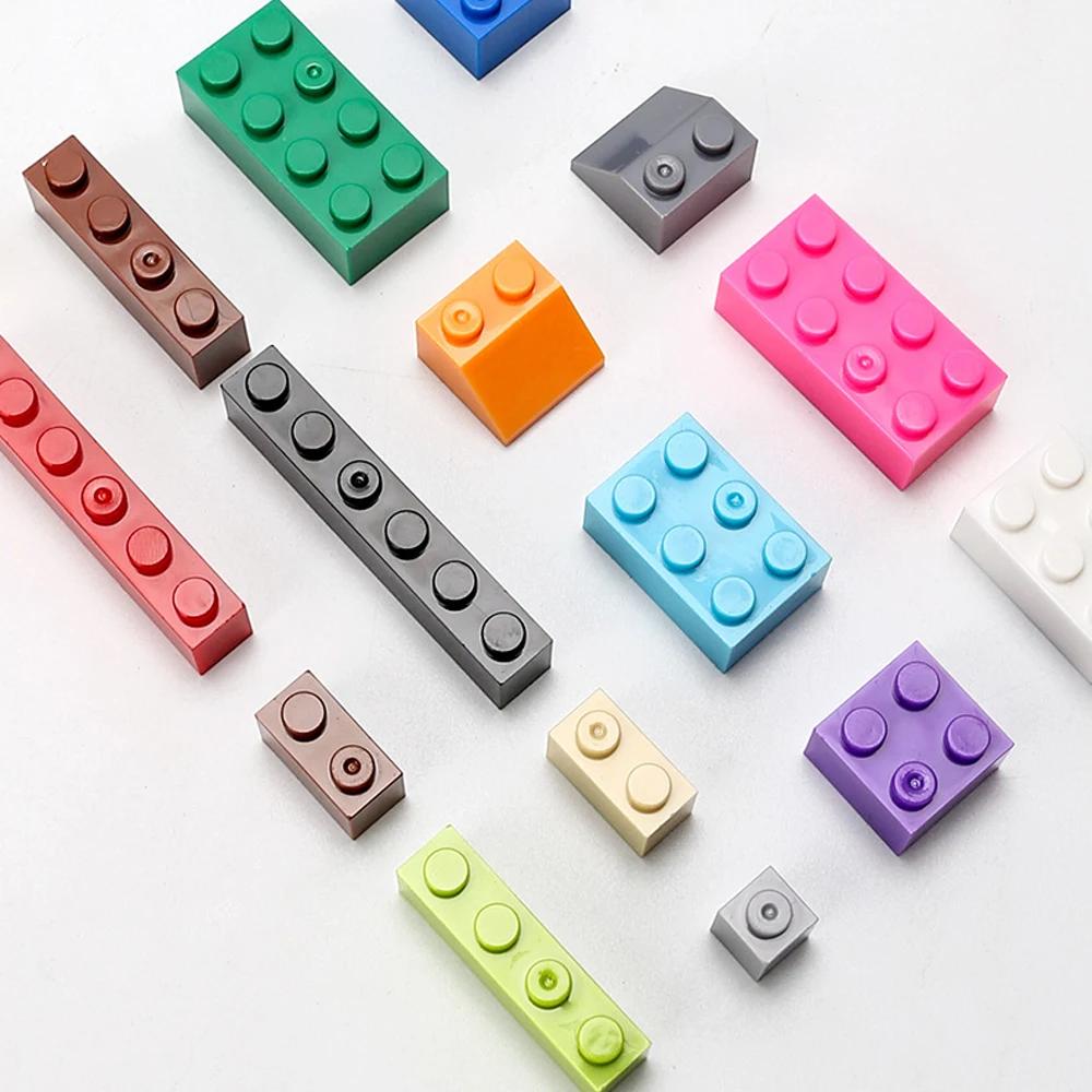 120/240 pièces blocs de construction Lot Pack ville briques classiques triées par couleur briques bl