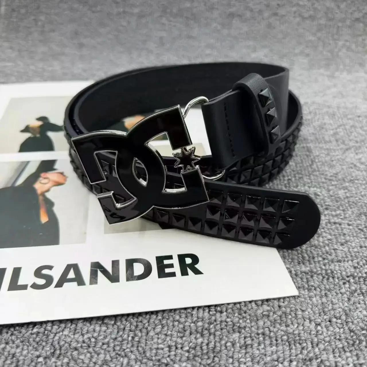 Ceinture de luxe punk 2026 pour femmes et hommes – Style Y2K, design clouté, boucle métallique de ha