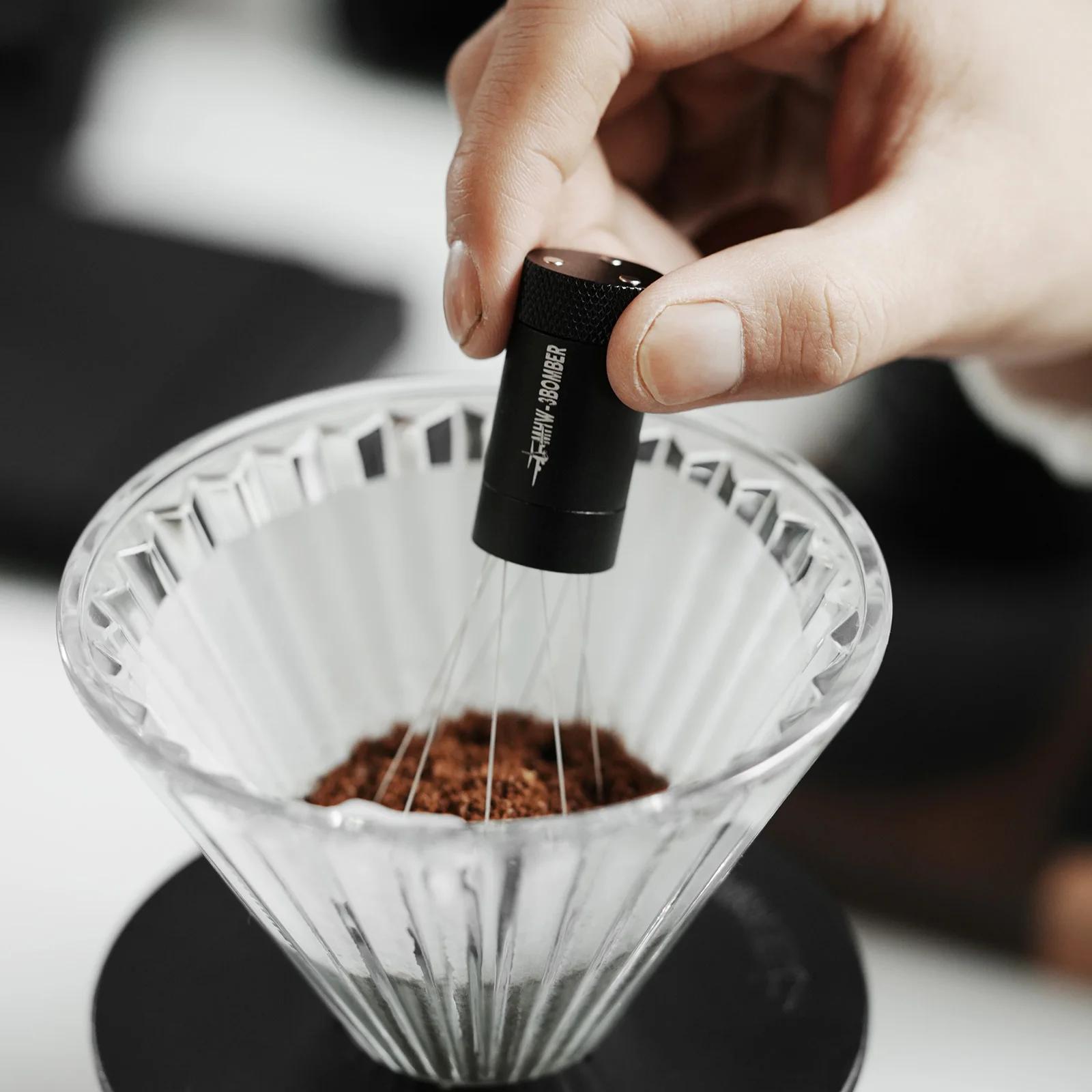 MHW-3BOMBER WDT Outils 2.0 Café Remuer Distribution Réglable Magnétique Absorption Stand Espresso Ac