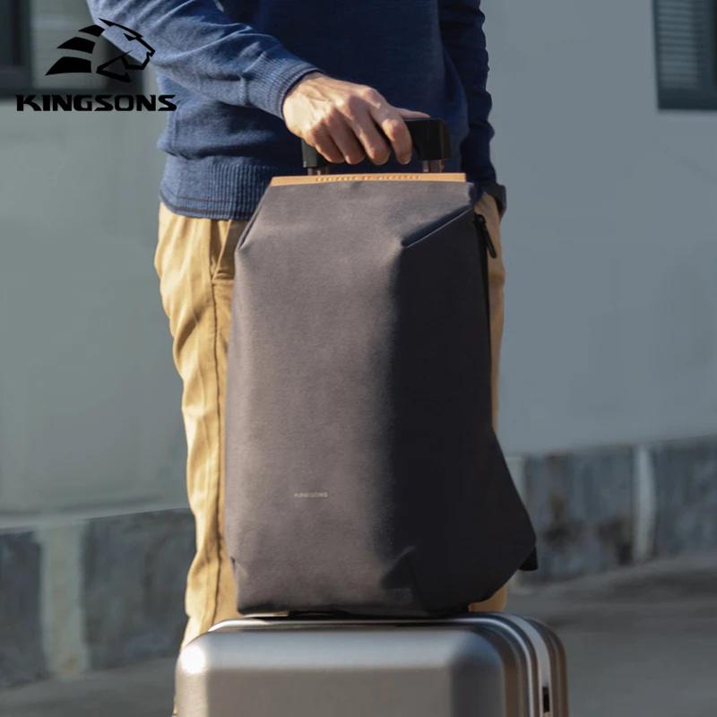 Kingsons 2025 nouveau USB charge sac à dos pour ordinateur portable 15.6 pouces sac d'ordinateur por