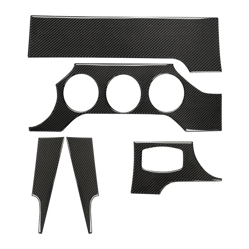 Accessoires pour Ford Mustang GT 2015-2021, revêtement de tableau de bord intérieur en fibre de carb