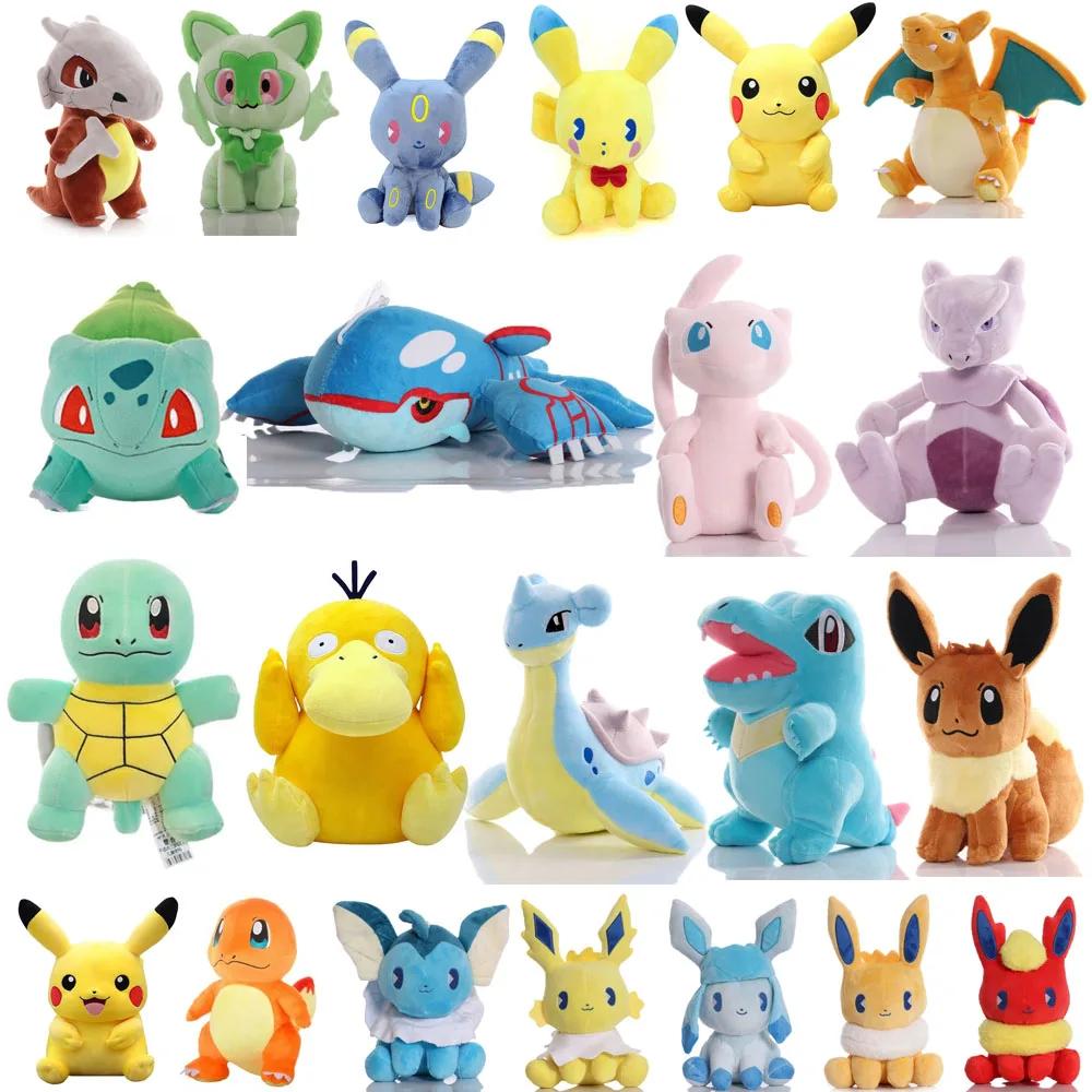 2025 mignon Pikachu en peluche Pokemon Charmander écureuil Bulbasaur poupée en peluche Eevee Scorbun
