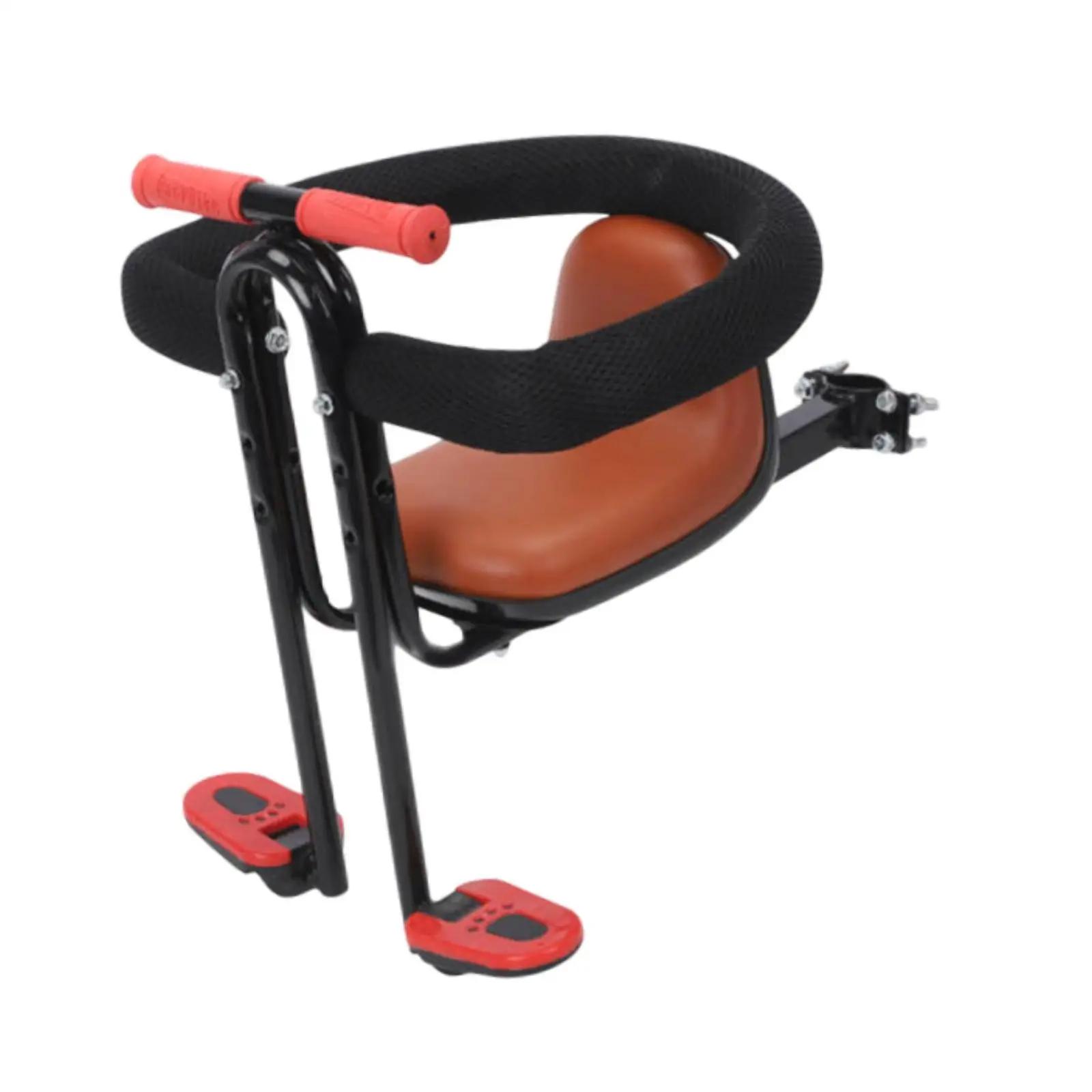 Siège de vélo pour enfant avec barrière de sécurité complète, siège de vélo pour bébé rembourré, rég