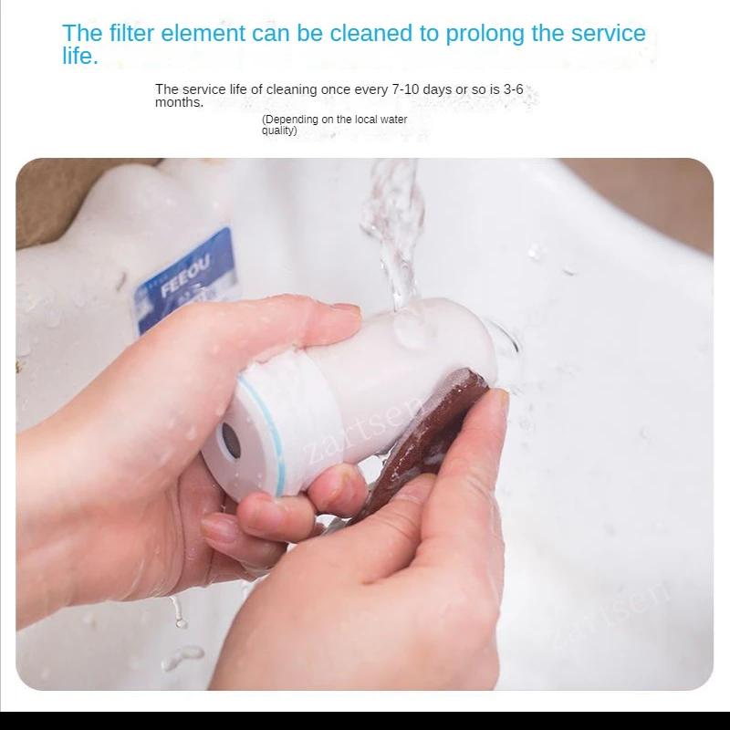 Filtre à eau pour robinet de cuisine, purificateur d'eau potable, filtre céramique lavable, éliminat