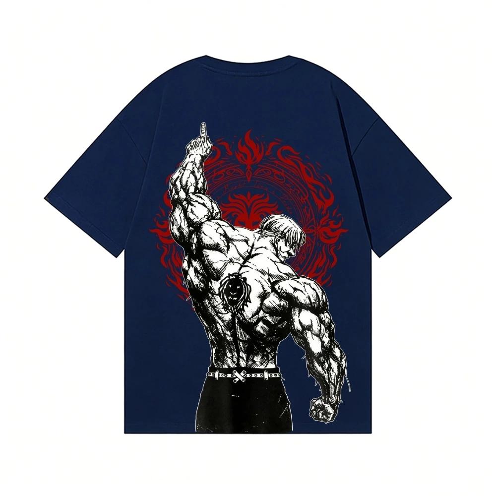 T-shirt Anime Lion's Sin of Pride Escanor – Vêtements Streetwear Homme et Femme de Haute Qualité – N