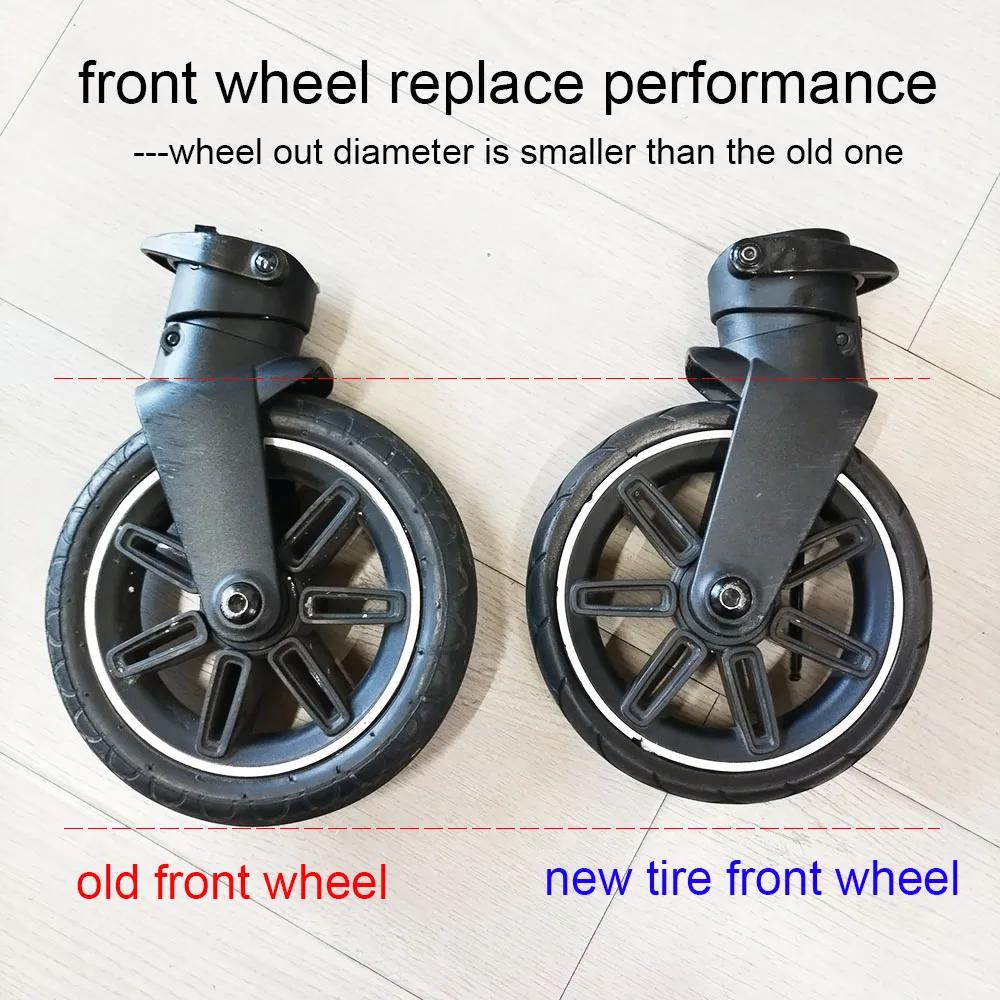 Pneu de roue de poussette chacun pour Nuna Triv /Triv Next Buggy roue avant ou arrière PU Tubeless a
