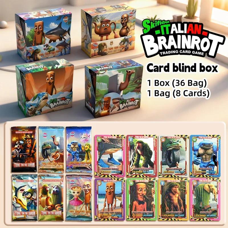 Cartes de collection Brainrot italien cartes à collectionner carte de jeu Carte de combat Toystung S