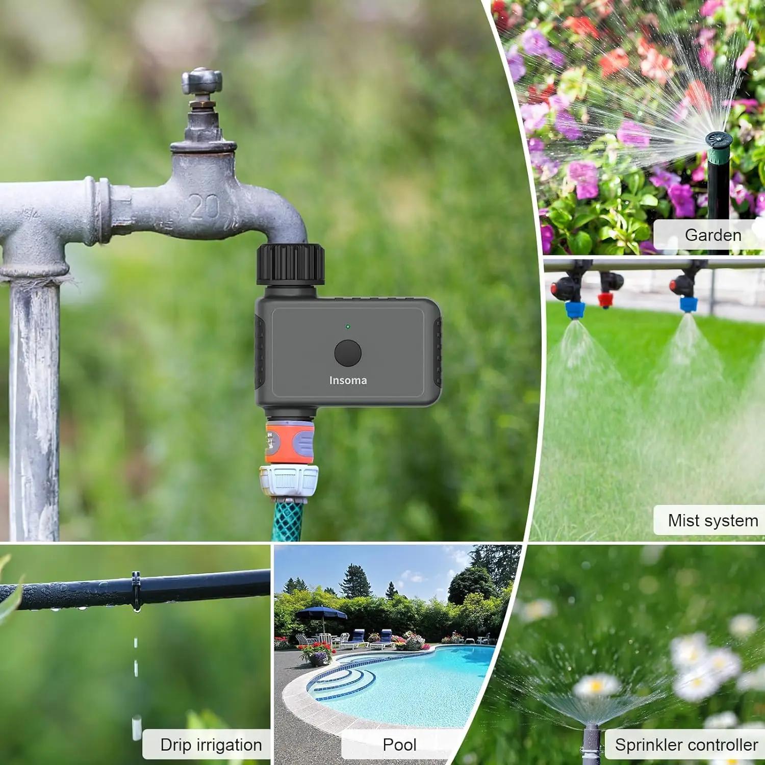 Insoma Wifi minuterie d'arrosage automatique minuterie d'eau de jardin à distance système d'arrosage