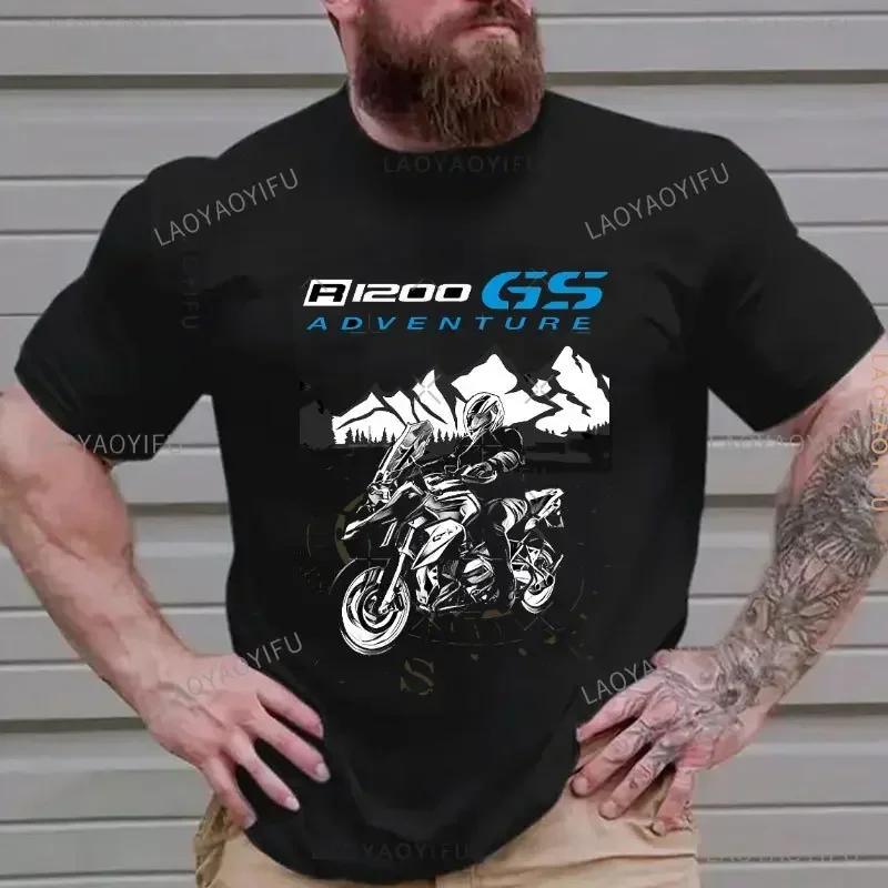 Mode R1200GS moto aventure RT1200 R1200RT R1200 Fans coton T-Shirt je suis un GS Overlander Ride ave