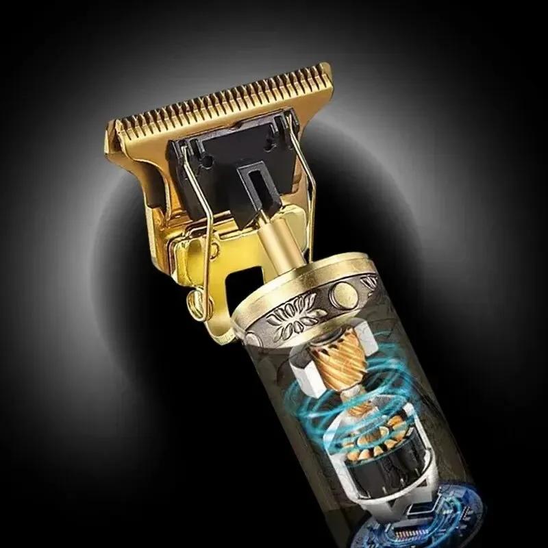 Machine de coupe de cheveux électrique Vintage T9 tondeuse à cheveux Rechargeable homme rasoir tonde