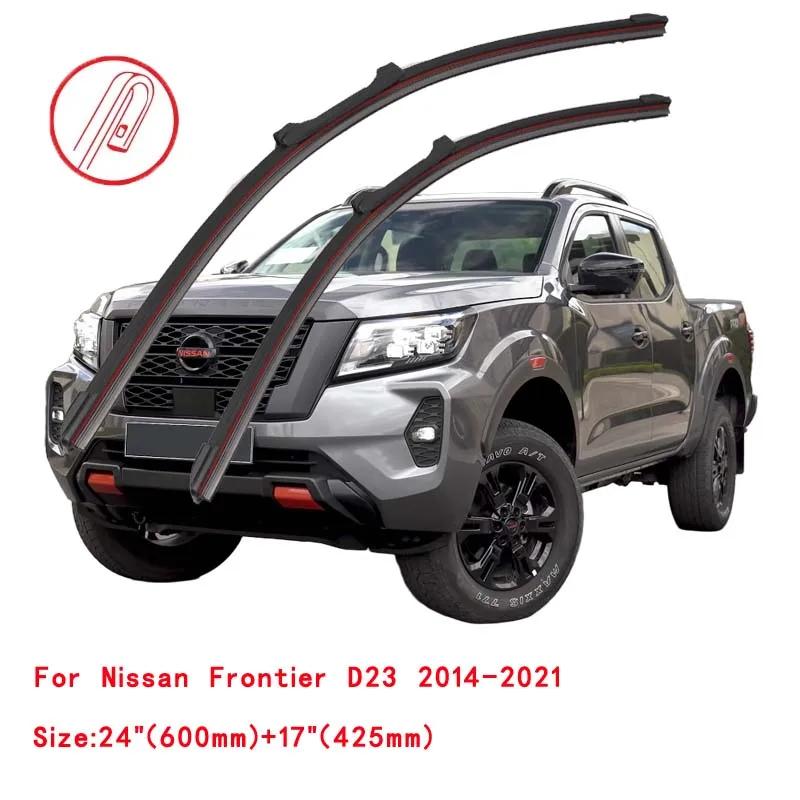 Balai d'essuie-glace de voiture en caoutchouc double pour Nissan Frontier Navara, NP300 Pick Up, D22