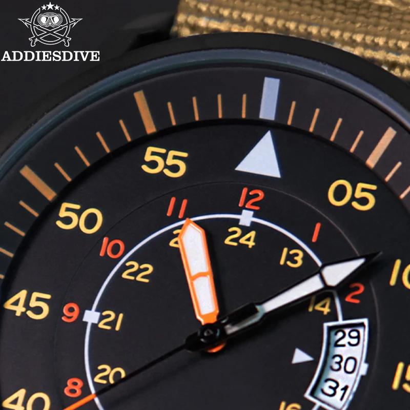 ADDIESDIVE hommes montres de luxe lumineux montres Reloj Hombre 50M étanche Date hommes montre à Qua