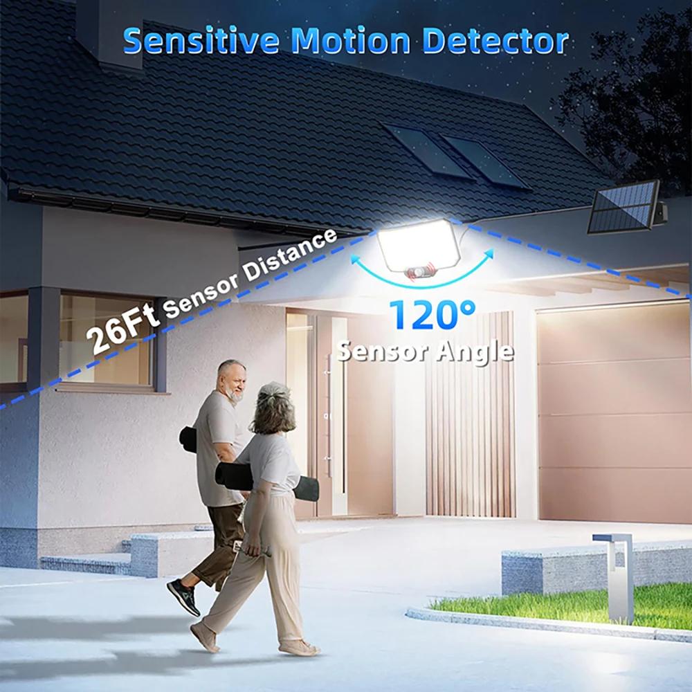 Lampes solaires 234LED lumières de sécurité solaires capteur de mouvement de jardin extérieur 3 Mode