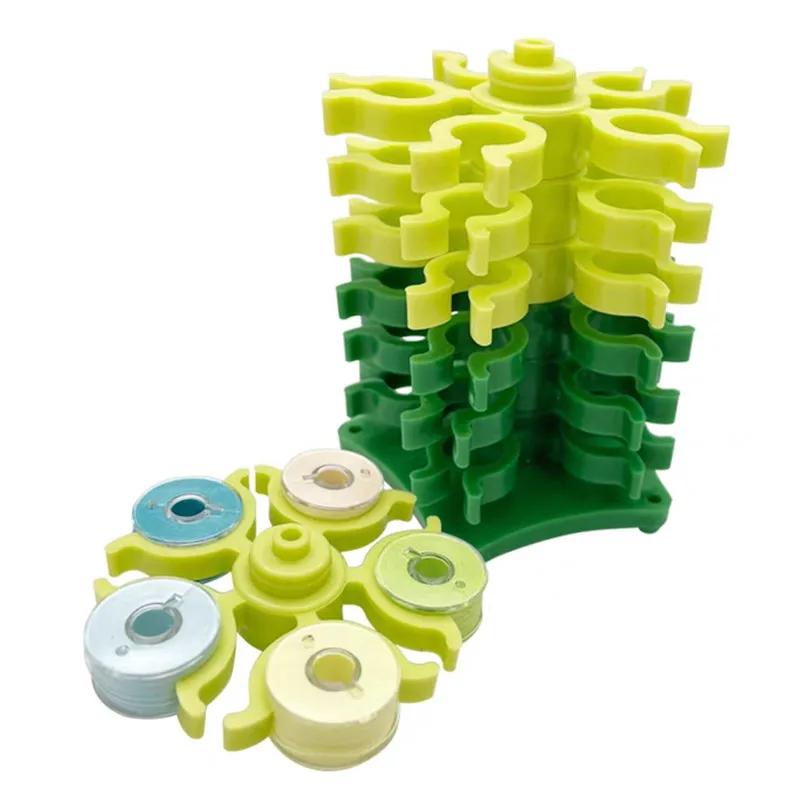 Support de Clip de rangement, tour de bobines de couture pour bobine de 30 fils, support en plastiqu