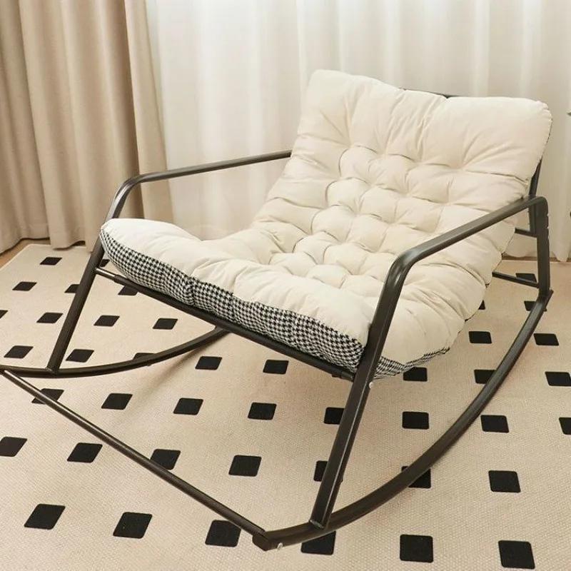 Chaise inclinable Double pour balcon, grandes chaises à bascule avec coussin, canapés de sol d'hiver