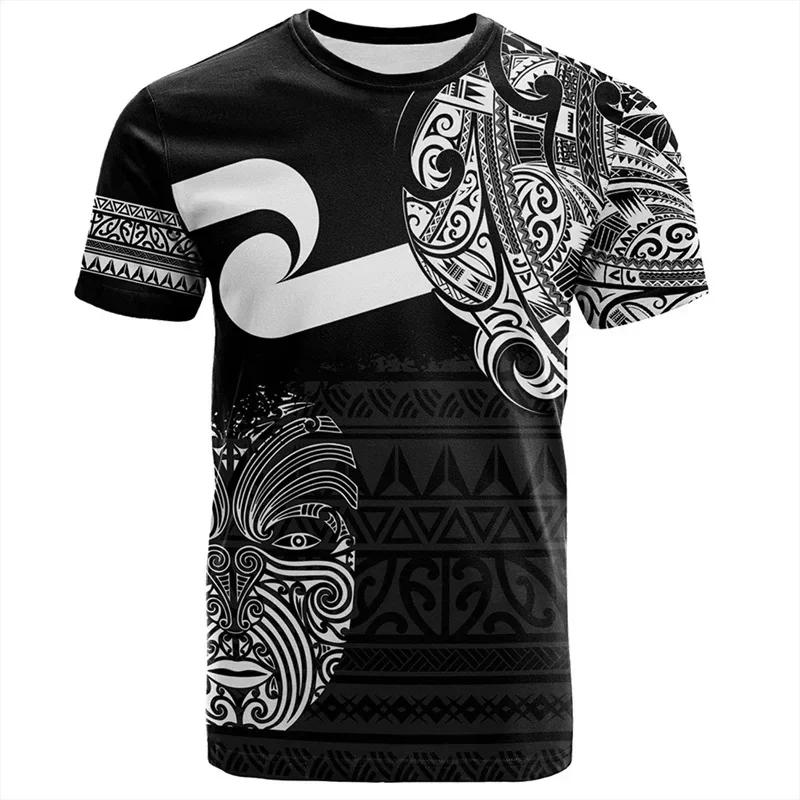 Été nouvelle-zélande Maori ballon de Rugby imprimé t-shirt Fitness sport hommes séchage rapide t-shi