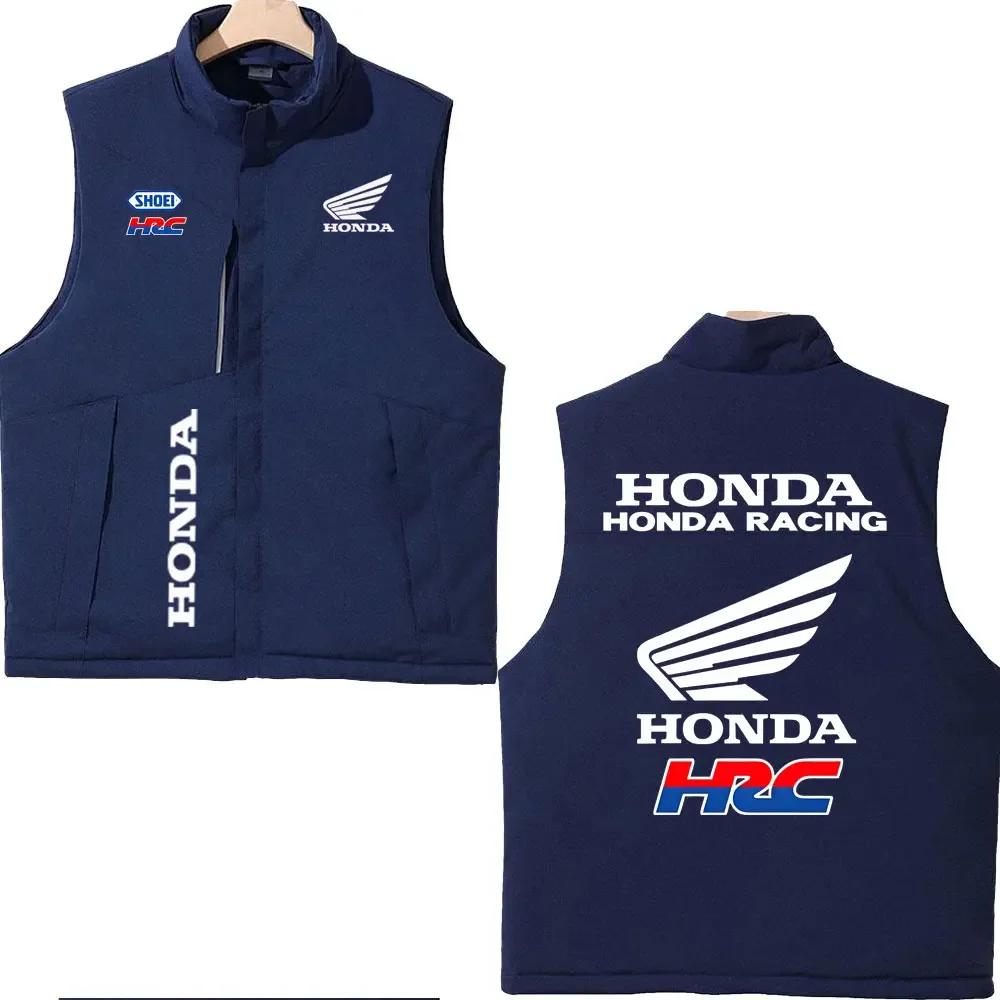 2025 Honda Racing imprimé coton rembourré gilet automne hiver hommes femmes en plein air moto veste