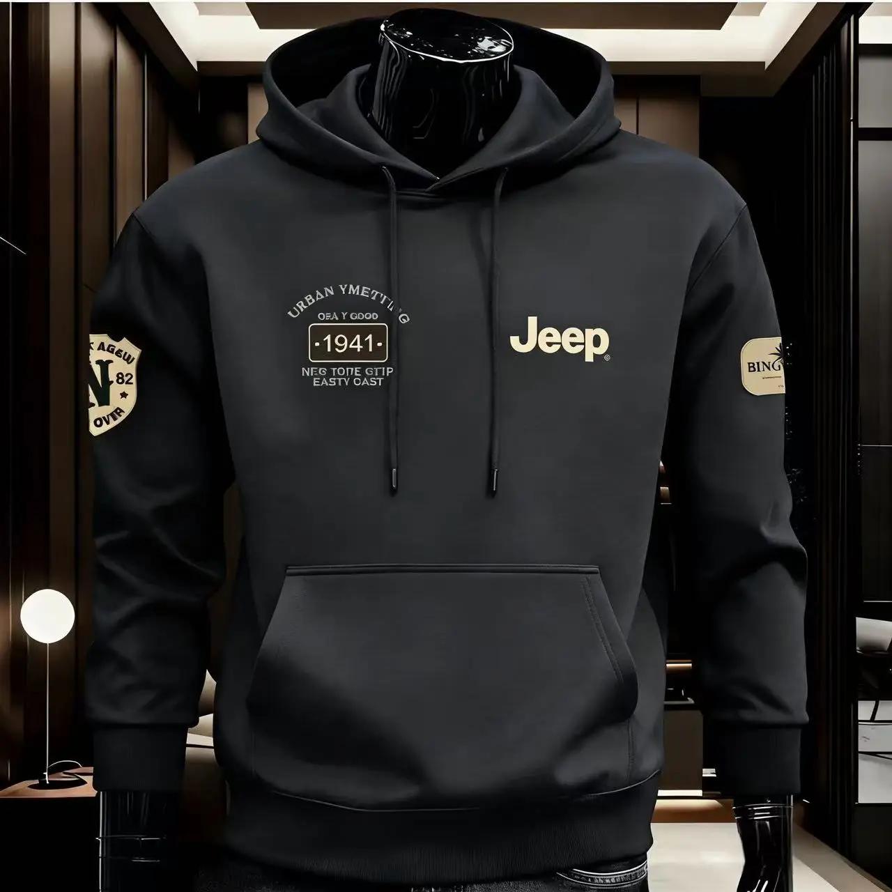 Nouveaux produits Jeep 2026 : Sweat à capuche en pur coton de haute qualité pour le printemps et l'a