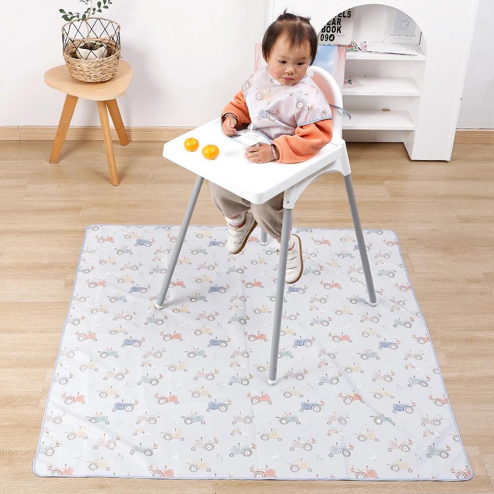 Elinfant 1 Pc bébé chaise haute Splat tapis Portable bébé salle à manger chaise tapis imperméable an
