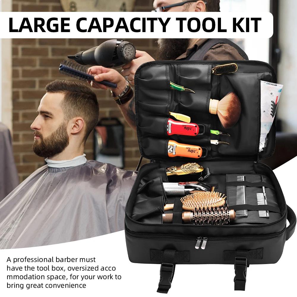 Sac de rangement de Salon professionnel pour barbier, sac de voyage multifonctionnel à sangle réglab
