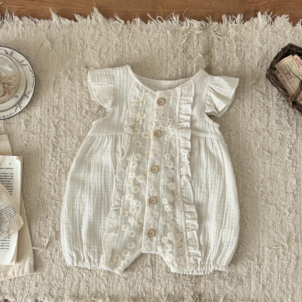 Nouvelle collection d'été : Vêtements pour bébés, barboteuse fine pour garçons et filles, combinaiso