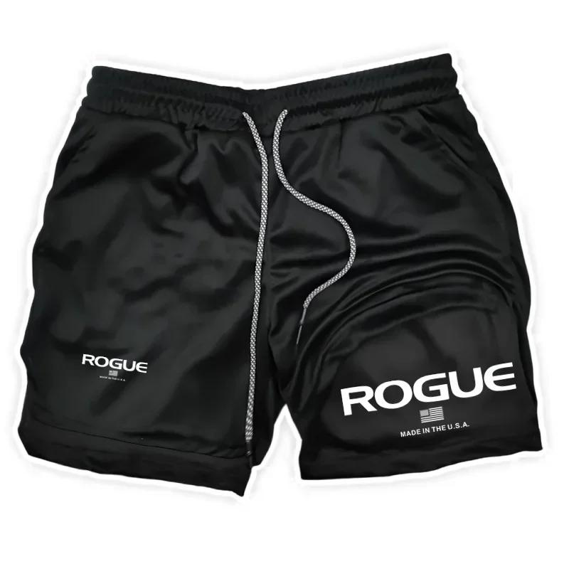 Rogue Gyms Short de sport pour homme Four Seasons Sportswear Short moulant double couche 2 en 1 Shor