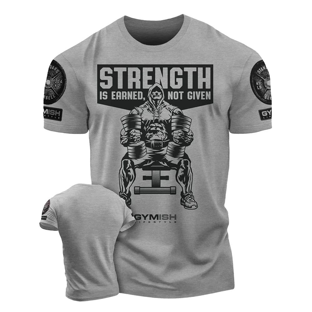T-shirt d'entraînement imprimé en 3D pour hommes, T-shirt à manches courtes de gymnastique amusant,