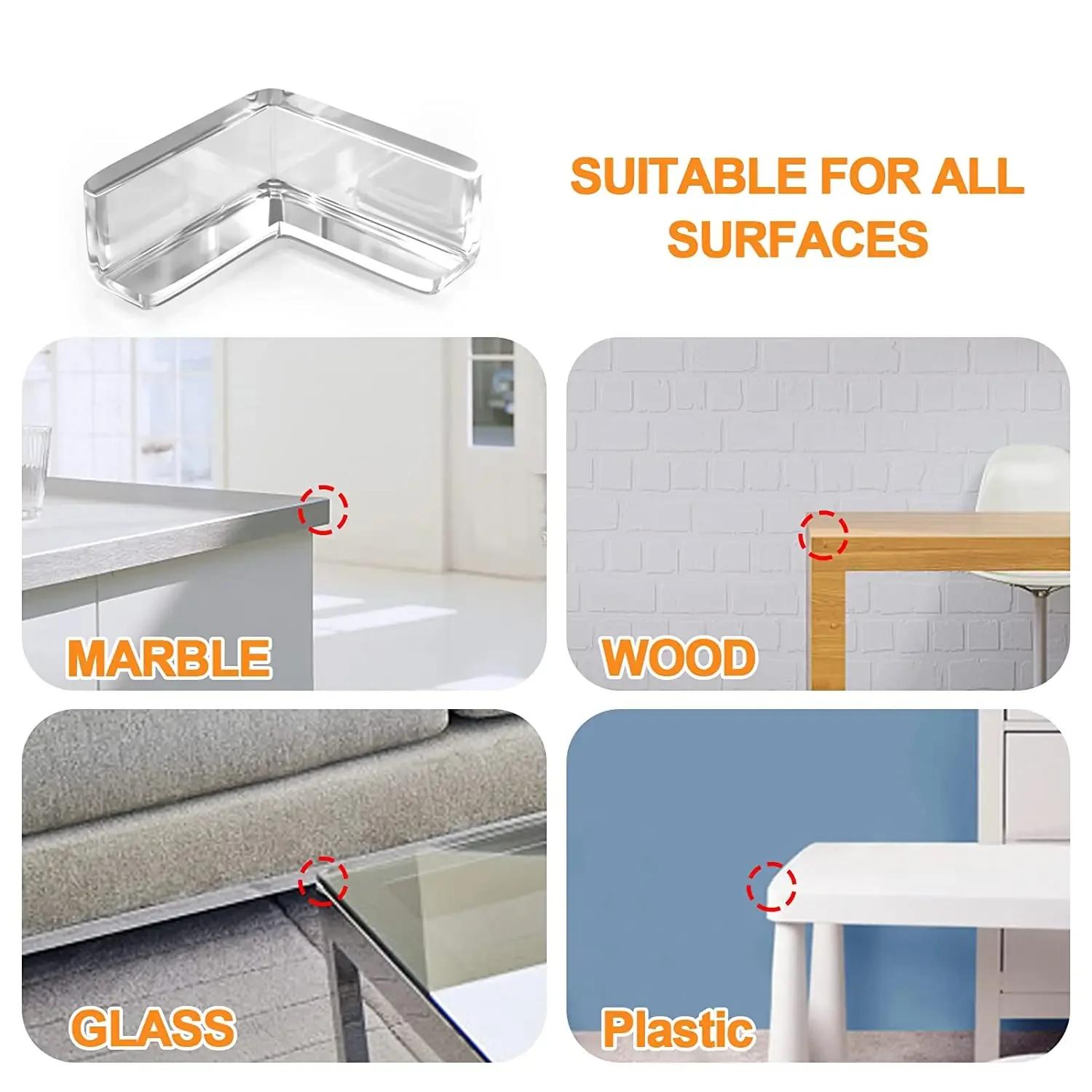 4 pièces/10 pièces enfants bébé sécurité Silicone protecteur Table coin bord Protection couverture e