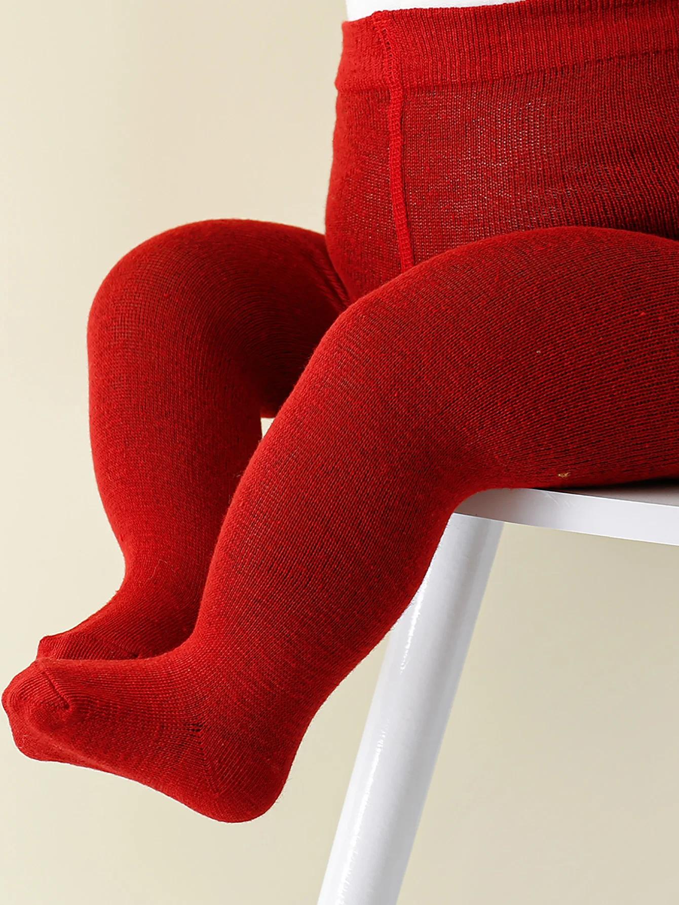 Nouveau bébé filles collants nouveau-né taille élastique couleur unie bas Slim Fit chaussettes colla