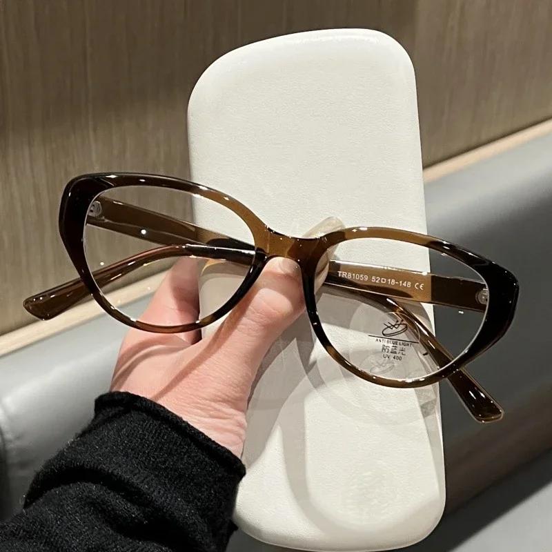 Lunettes de myopie rétro œil de chat coréen, à la mode, Anti lumière bleue, vue de près, Ultra légèr
