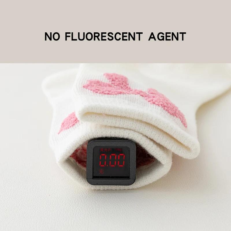 5 paires de chaussettes mi-mollet avec nœud papillon pour enfants filles, en coton peigné sélectionn