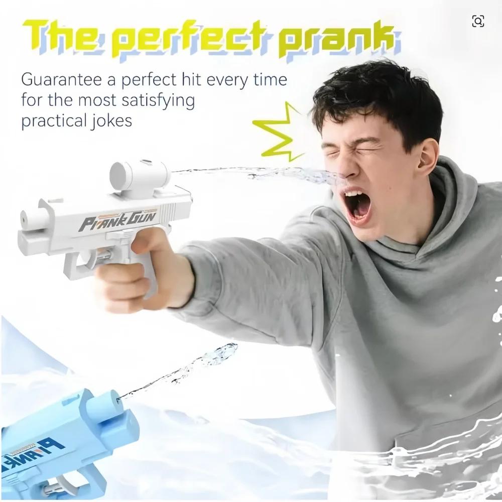 Pistolet à eau bidirectionnel, jouet de farce, pistolet à eau anti-stress, petit pistolet de jeu, in