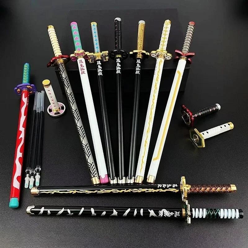 Stylo à bille en alliage Mitsuri Shinobu Tanjiro, 20cm, taille réelle, accessoires de personnages d'